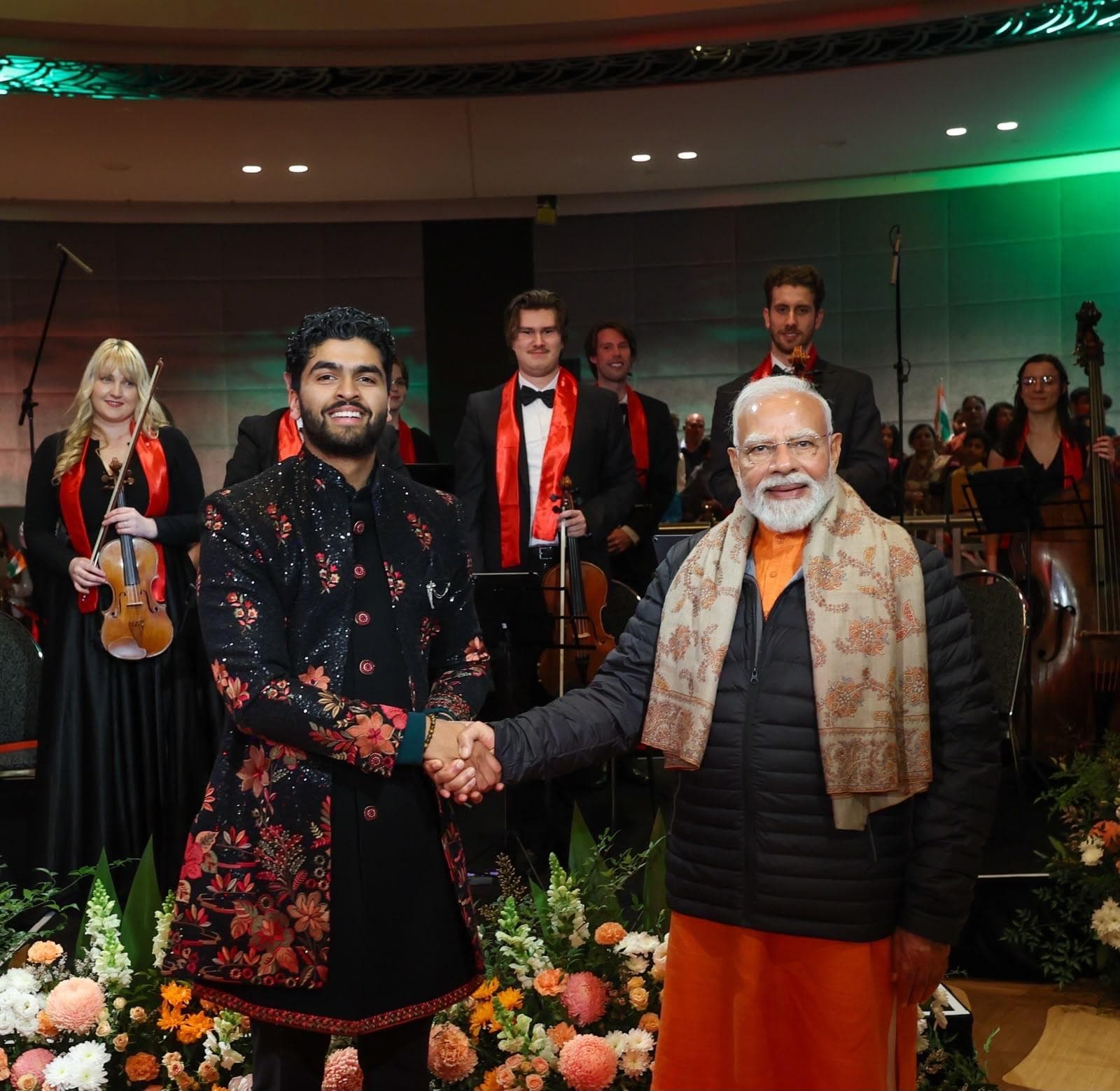 Australian Indian Orchestra with PM Modi